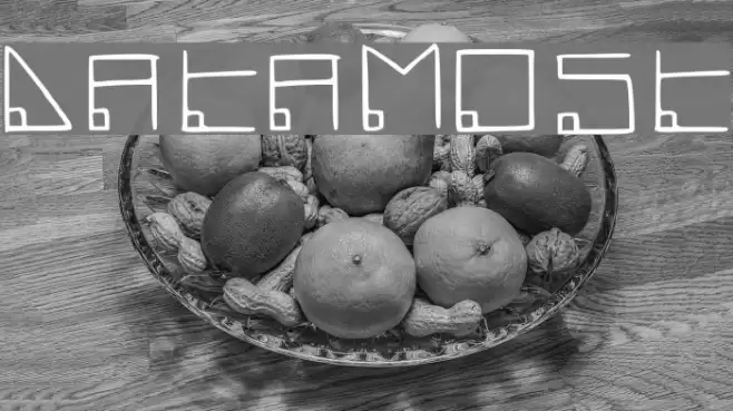 Datamost Font examples