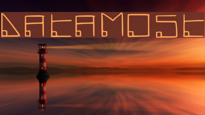 Datamost फ़ॉन्ट examples