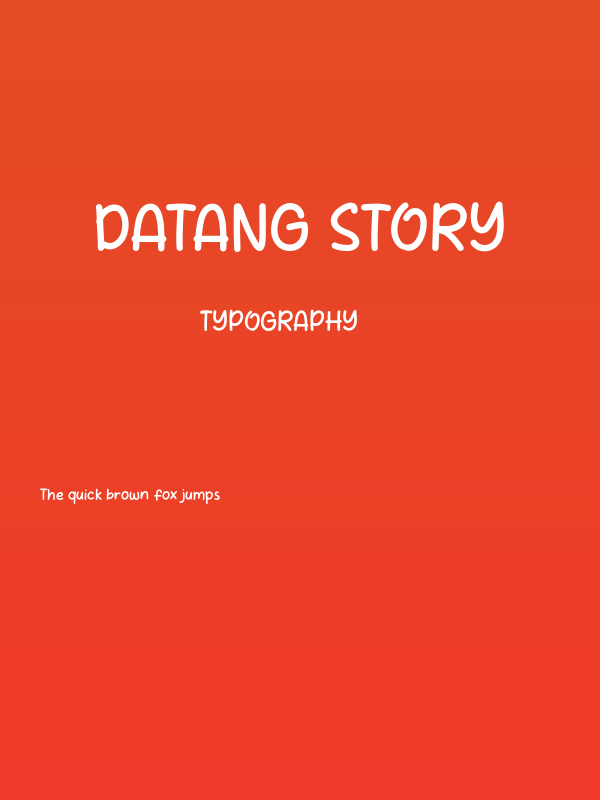 Datang Story Poster