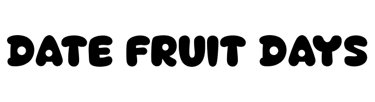 Date Fruit Days  Fuentes Gratis Descargar