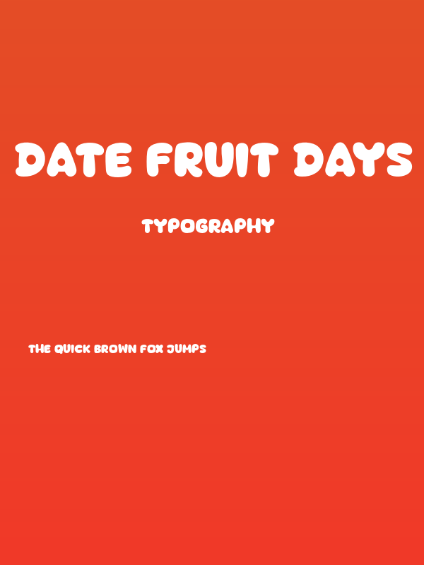 Date Fruit Days Poster