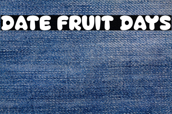 Date Fruit Days Example 3