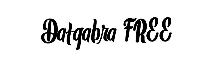 Datgabra FREE  baixar fontes gratis