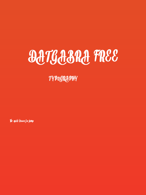 Datgabra FREE Poster