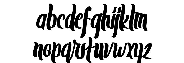 Datgabra FREE Font LOWERCASE