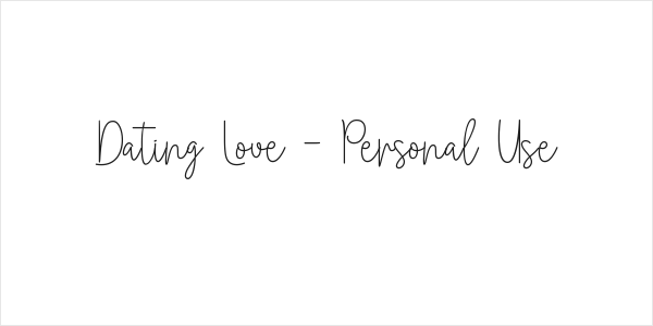 Dating Love - Personal Use Logo