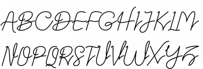 Datten Schriftart Groß