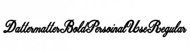 Dattermatter Bold Persoinal Use Regular  Fuentes Gratis Descargar