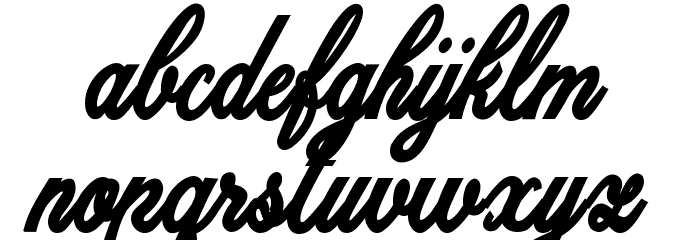 Dattermatter Bold Persoinal Use Regular Font LOWERCASE