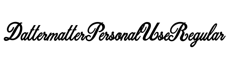 Dattermatter Personal Use Regular Font