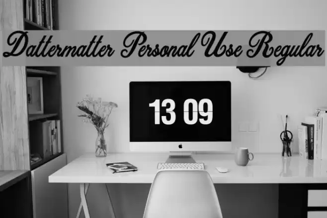 Dattermatter Personal Use Regular Шрифта examples