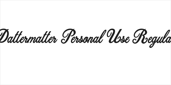 Dattermatter Personal Use Regular Logo