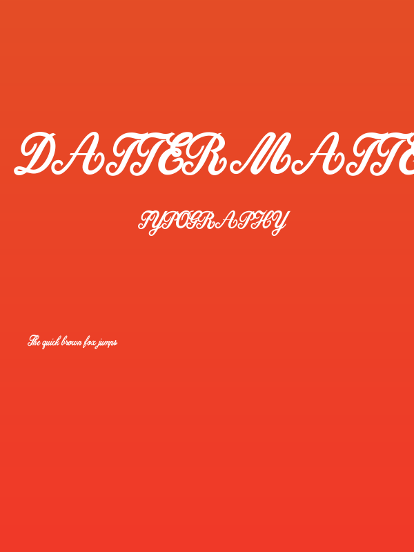 Dattermatter Personal Use Regular Poster