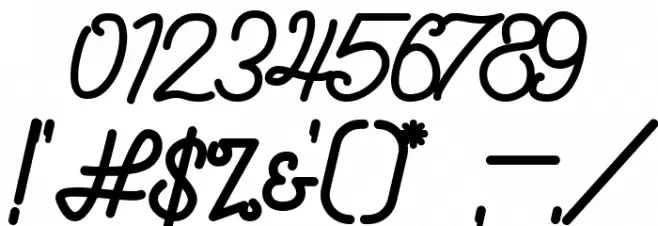 Dattge Hurty Font OTHER CHARS