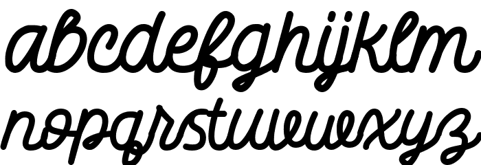 Dattge Hurty Font LOWERCASE