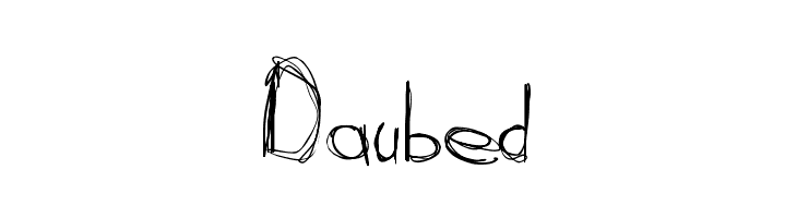 Daubed  नि: शुल्क फ़ॉन्ट्स डाउनलोड