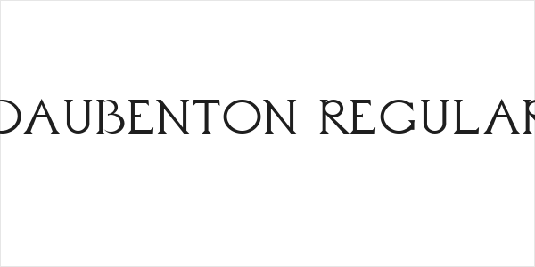 Daubenton Regular Logo