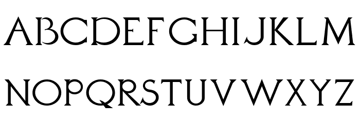Daubenton Regular Font LOWERCASE