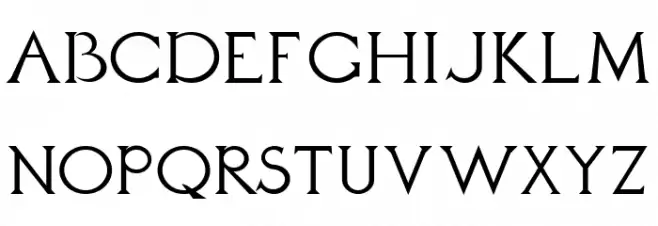 Daubenton Regular Font LOWERCASE