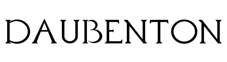 Daubenton  フリーフォントのダウンロード