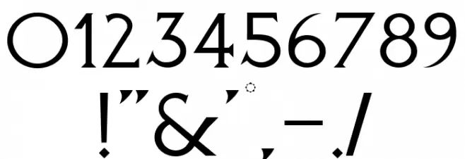 Daubenton Font OTHER CHARS