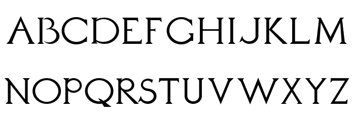 Daubenton Font LOWERCASE