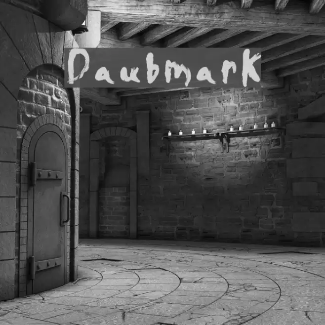 Daubmark Font examples