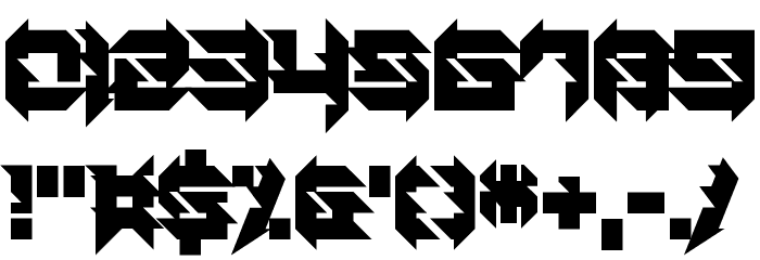 Daughter of a Glitch Font OTHER CHARS