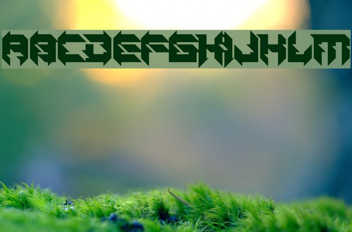 Daughter of a Glitch Font examples