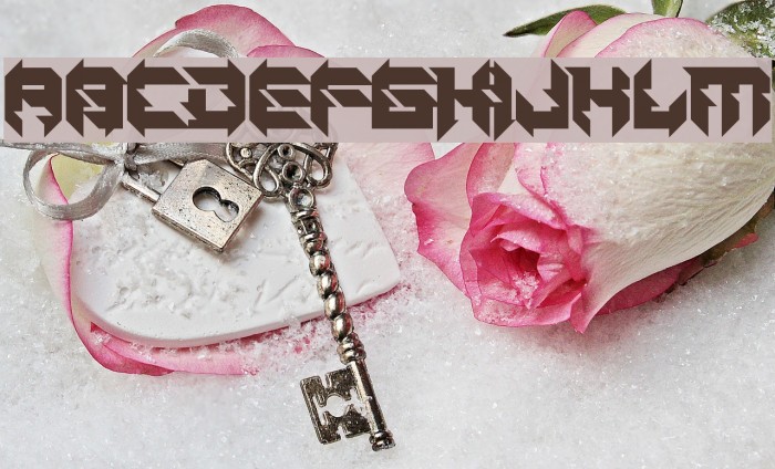 Daughter of a Glitch Font examples