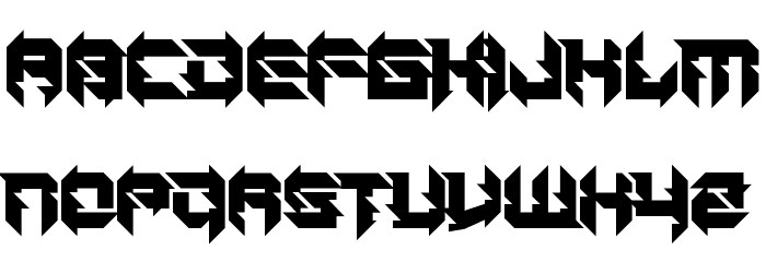 Daughter of a Glitch Font LOWERCASE