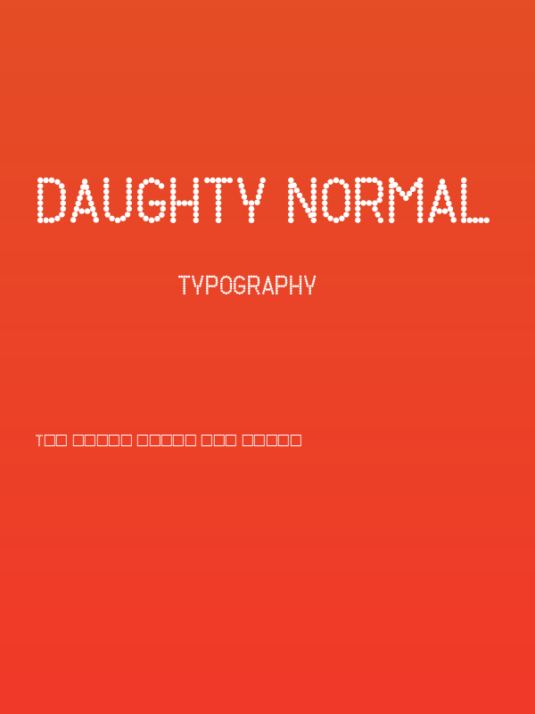 Daughty Normal Poster