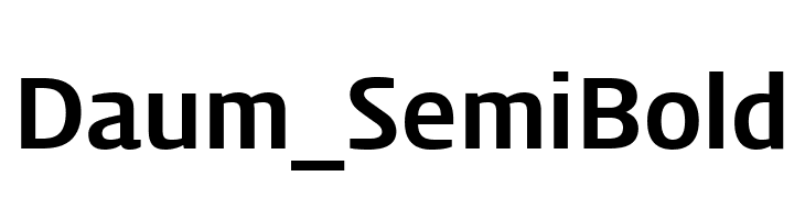 Daum_SemiBold  font caratteri gratis