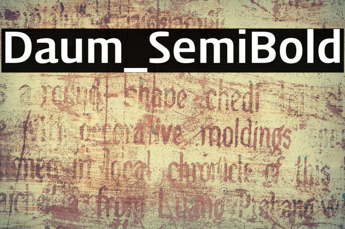 Daum_SemiBold Example 3