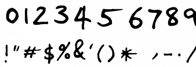 Dave the Eagle Font OTHER CHARS