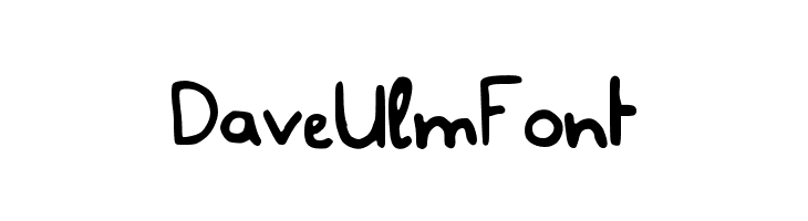 DaveUlmFont  Скачать бесплатные шрифты