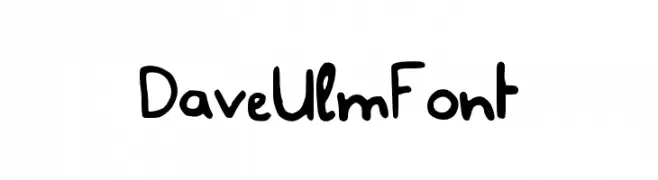 DaveUlmFont Schriftart