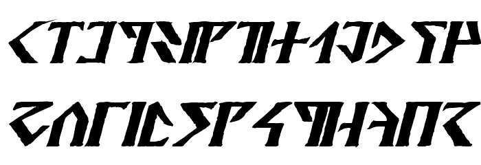 Davek Bold Italic Font LOWERCASE