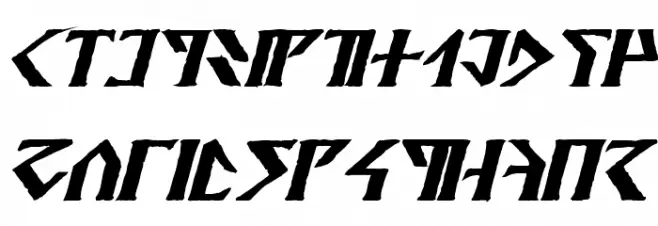 Davek Bold Italic Caratteri MINUSCOLO