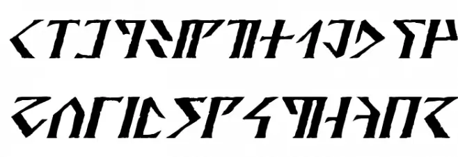 Davek Italic फ़ॉन्ट लोअरकेस