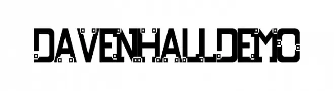 Davenhall Demo  Frei Schriftart Herunterladen