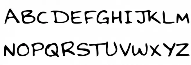 DavesHand Regular Fonte MAIÚSCULAS