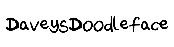 DaveysDoodleface  les polices de caractères gratuit tlcharger