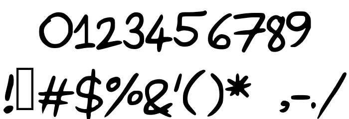 DaveysDoodleface Font OTHER CHARS