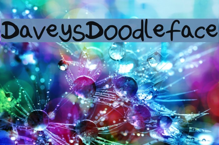 DaveysDoodleface Font examples