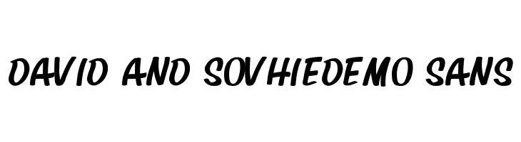 David And SovhieDEMO Sans  Free Fonts Download