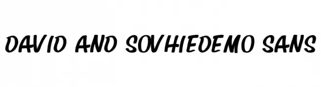 David And SovhieDEMO Sans  Frei Schriftart Herunterladen