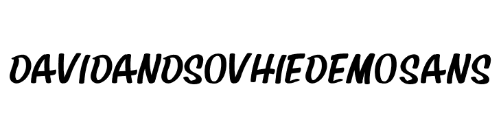 David And SovhieDEMO Sans  免费字体下载
