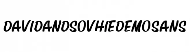 David And SovhieDEMO Sans  Fuentes Gratis Descargar