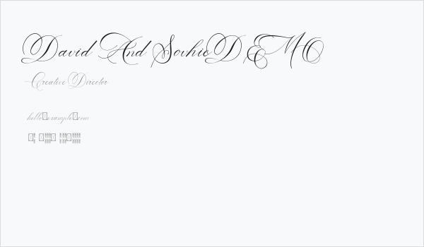 David And SovhieDEMO Business Card